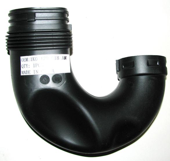 1K0129618AN 12 OEM VW Audi Intake Air Duct Elbow Eos Golf Jetta Passat