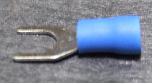 100 of ROT000941V Blue Male #10 Fork Crimp Connectors SVM2-5 